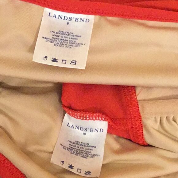 LANDS’ END swim suit with skirt type bottom - Picture 11 of 12